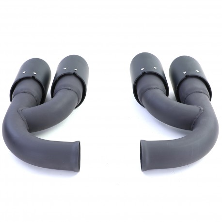 DOUBLES SORTIES ECHAPPEMENT SPORT GTS NOIRES PORSCHE CAYENNE TYPE 92A (05865)