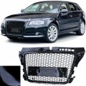 CALANDRE NOIRE BRILLANTE SPORT LOOK RS3 AUDI A3 8P2 AVEC PDC 2008-2012 (05873)