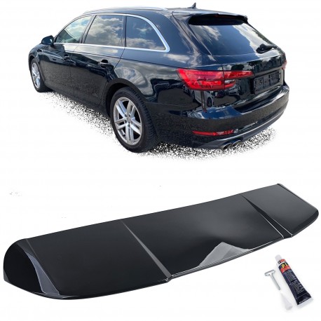 BECQUET SPOILER ARRIERE SPORT NOIR BRILLANT POUR AUDI A4 B9 8W AVANT / BREAK (05875)