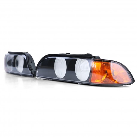 VITRES CACHES PHARES FEUX AVANTS CLIGNOTANTS BMW SERIE 5 E39  (05876)