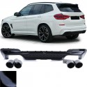 DIFFUSEUR SPORT DUPLEX HAUTE PERFORMANCE NOIR BRILLANT BMW BMW X3 G01  (05885)