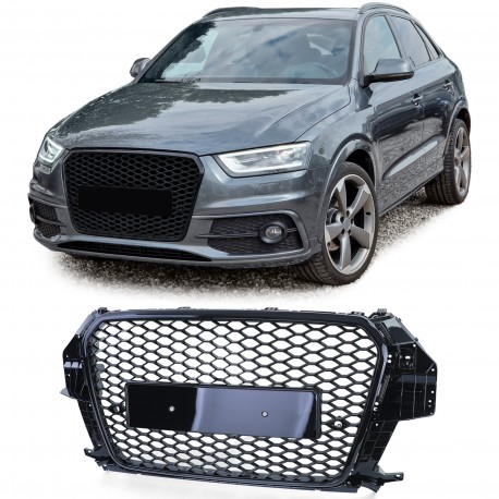 CALANDRE SPORT LAQUEE NOIRE AUDI Q3 LOOK RS (05886)