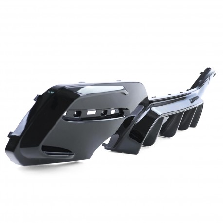 DIFFUSEUR DOUBLE SORTIE BMW SERIE 1 F20 / F21 POUR PARE-CHOCS M (04631)