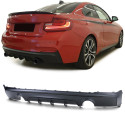 DIFFUSEUR SPORT MAT DOUBLE SORTIES BMW SERIE 2 COUPE F22 F23 M235i 240i (05893)