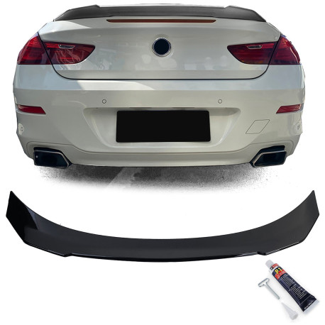 BECQUET SPOILER ARRIERE NOIR BRILLANT SPORT BMW SERIE 6 TYPE F12 F13 (05916)