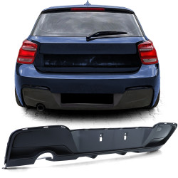 DIFFUSEUR SPORT NOIR MAT SIMPLE SORTIE BMW SERIE 3 TYPE F20 F21 114 116 118 120 (05922)