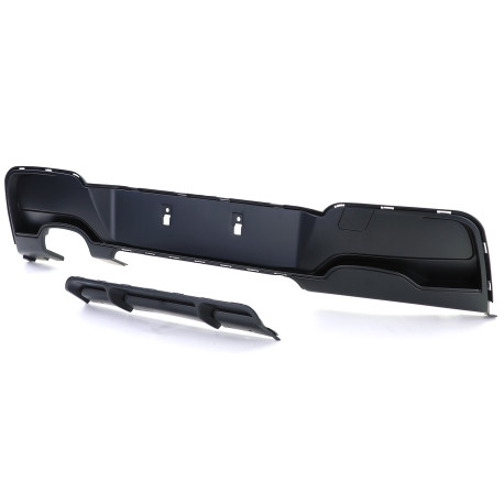 DIFFUSEUR SPORT NOIR MAT SIMPLE SORTIE BMW SERIE 1 TYPE F20 F21 120d 125i 125d  (05925)