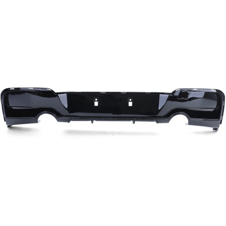 DIFFUSEUR SPORT NOIR BRILLANT DOUBLE SORTIE BMW SERIE 1 TYPE F20 F21 M135i  (05926)