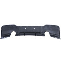 DIFFUSEUR SPORT NOIR BRILLANT DOUBLE SORTIE BMW SERIE 1 TYPE F20 F21 M135i  (05926)