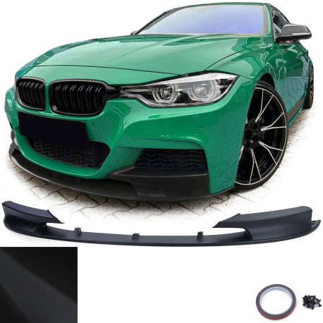 LAME BECQUET SPOILER AVANT CARBONE LOOK BMW SERIE 3 F30 F31 PACK M (05944)