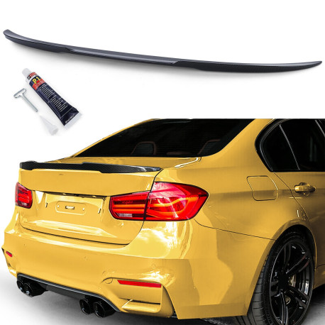 BECQUET SPOILER ARRIERE SPORT LOOK CARBONE BMW SERIE 3 F30 F80 (05946)