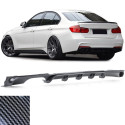 DIFFUSEUR SPORT LOOK CARBONE DOUBLE SORTIE GAUCHE BMW SERIE 3 TYPE F30 F31 PACK M (05948)