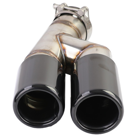 SORTIE DUPLEX NOIRES BRILLANTES ECHAPPEMENT SPORT BMW SERIE 3 F30 F31 (05949)