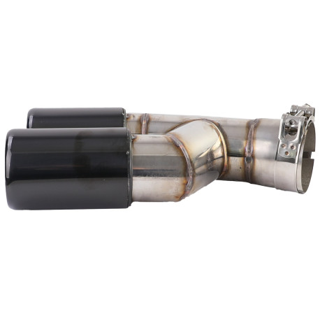 SORTIE DUPLEX NOIRES BRILLANTES ECHAPPEMENT SPORT BMW SERIE 3 F30 F31 (05949)