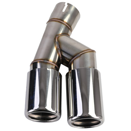 SORTIE DUPLEX CHROMEES ECHAPPEMENT SPORT BMW SERIE 3 F30 F31 (05950)