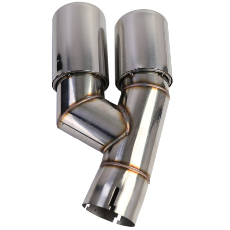 SORTIE DUPLEX CHROMEES ECHAPPEMENT SPORT BMW SERIE 3 F30 F31 (05950)