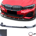 LAME BECQUET LOOK CARBONE SPOILER DE PARE CHOCS AVANT BMW SERIE 3 TYPE G20 PACK M (05953)