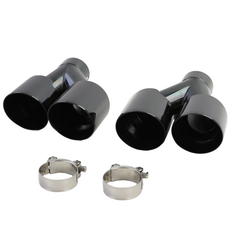 DIFFUSEUR SPORT NOIR BRILLANT SORTIES NOIRES BMW SERIE 3 G20 318 320 (05958)