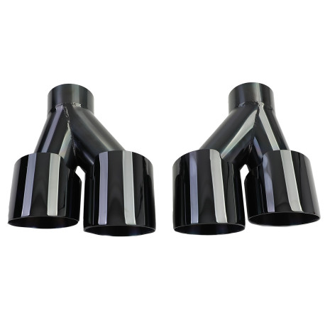 DIFFUSEUR SPORT NOIR BRILLANT SORTIES NOIRES BMW SERIE 3 G20 318 320 (05958)