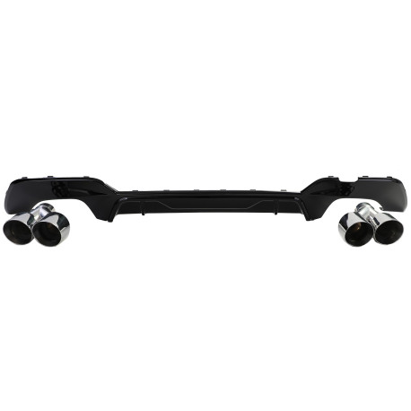 DIFFUSEUR SPORT NOIR BRILLANT SORTIES CHROM BMW SERIE 3 G20 318 320 (05959)