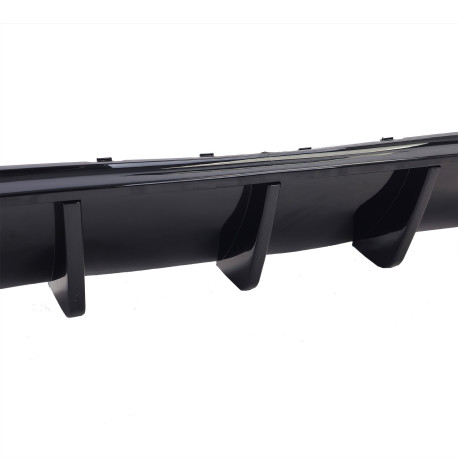 DIFFUSEUR SPORT NOIR BRILLANT SORTIES DROITE ET GAUCHE BMW SERIE 4 G26 GRAN COUPE (05960)