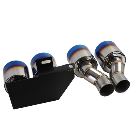 4 SORTIES ECHAPPEMENT DUPLEX SPORT CHROME BMW SERIE 5 F10 F11 F12 F13 (05428)