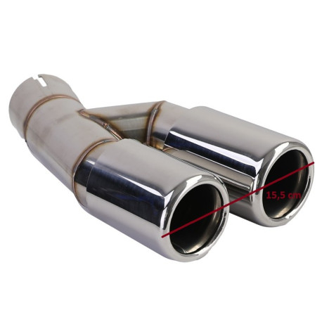 SORTIE DUPLEX CHROMEES ECHAPPEMENT SPORT BMW SERIE 3 F30 F31 (05950)