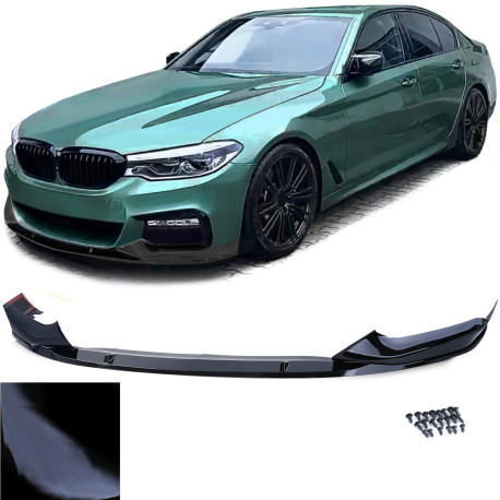LAME BECQUET SPOILER DE PARE CHOCS NOIR BRILLANT BMW SERIE 5 G30 G31 (05971)