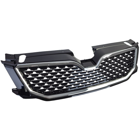 CALANDRE LOOK RS SPORT NOIRE ET CHROME POUR SKODA OCTAVIA 5E 2012-2017 (05983)