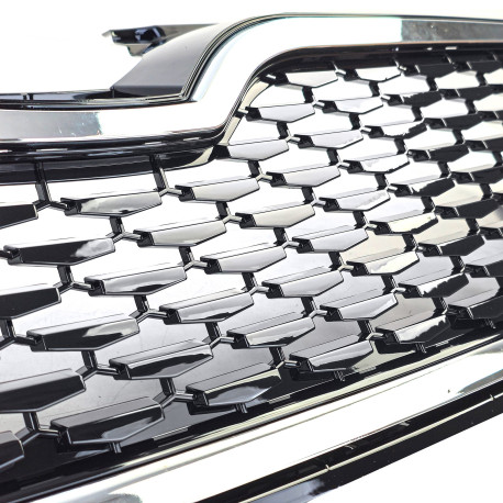 CALANDRE LOOK RS SPORT NOIRE ET CHROME POUR SKODA OCTAVIA 5E 2012-2017 (05983)