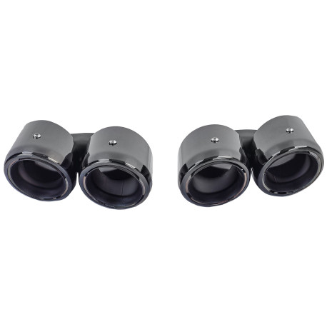 DOUBLES SORTIES ECHAPPEMENT SPORT NOIRES PORSCHE PANAMERA 971 (05994)