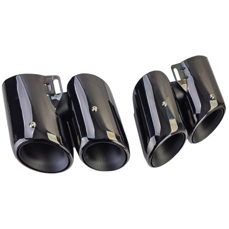 DOUBLES SORTIES ECHAPPEMENT SPORT NOIRES PORSCHE PANAMERA 971 (05994)