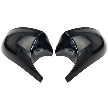 COQUES DE RETROVISEURS NOIRES BRILLANTES LIGNE PACK M POUR BMW SERIE 1 E81 E82 E87 E88  (05999)