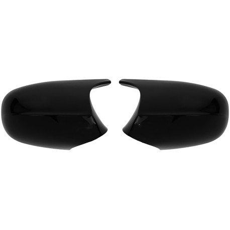 COQUES DE RETROVISEURS NOIRES BRILLANTES LIGNE PACK M POUR BMW SERIE 3 LCI E90 E91 E92 E93  (06004)
