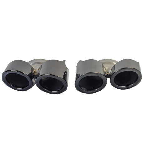 DOUBLES SORTIES ECHAPPEMENT SPORT NOIRES PORSCHE PANAMERA 970.2 228kW (06012)