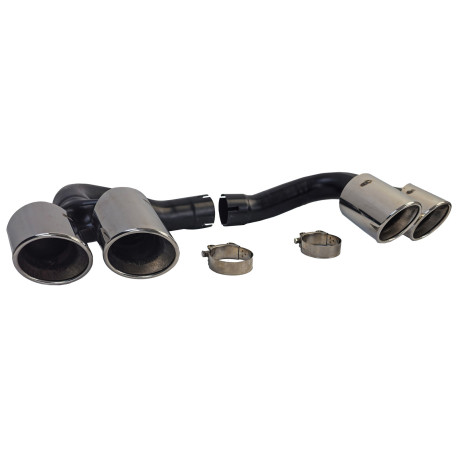 2 SORTIES ECHAPPEMENT NOIR SPORT DESIGN PACK M POUR BMW X6 E71 (05410)