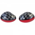 COUVRES COQUES RETROVISEURS NOIR ROUGE ROUGE MINI COOPER F54 F55 F56 F57 13-18 (06025)
