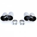 2 DOUBLE SORTIES SILENCIEUX ECHAPPEMENT SPORT INOX PORSCHE 911 TYPE 991.1 2011-2015 (06036)