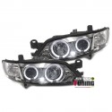 PHARES FEUX AVANTS ANGEL EYES LED CHROME OPEL VECTRA B 1999-2002 PH2 (04060)