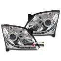 PHARES FEUX AVANTS DEVIL EYES LED CHROME OPEL VECTRA C 2002-2005 PH1 (02873)