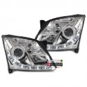 PHARES FEUX AVANTS DEVIL EYES LED CHROME OPEL VECTRA C 2002-2005 PH1 (02873)