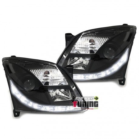 PHARES DE JOUR TFL DEVIL EYES NOIRS OPEL VECTRA C (02928)