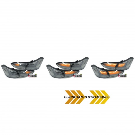FEUX CLIGNOTANTS SEQUENTIELS LED DYNAMIQUES FORD FOCUS 4 HATCHBACK 2018-2021 (06052)