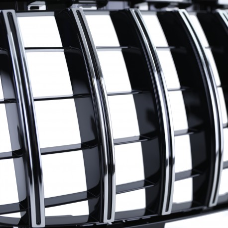 CALANDRE LIGNE AMG GT R CHROME POUR MERCEDES CLASSE A W176 2015-2018 PH2 (05180)