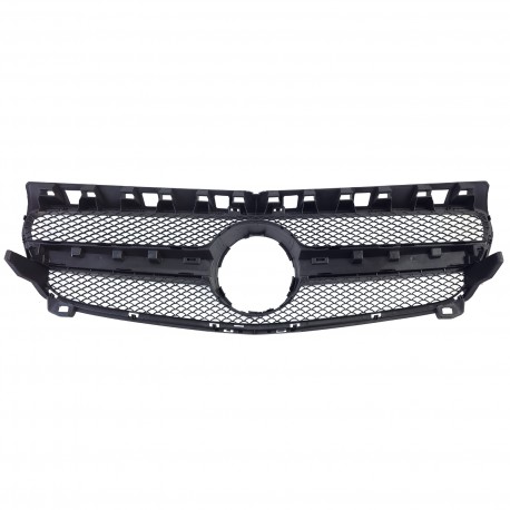 CALANDRE LIGNE A45 AMG NOIRE POUR MERCEDES CLASSE A W176 2015-2018 PH2 (05179)