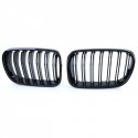 GRILLES CALANDRES SPORT NOIR BRILLANT DOUBLES LAMES BMW X3 F25 2010-2014 (05126)