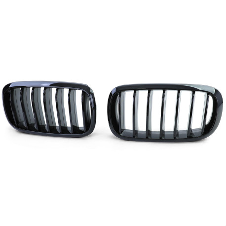 GRILLES CALANDRES SPORT NOIR BRILLANT PACK M-PFM BMW X5 F15 ET X6 F16 (05125)