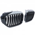 GRILLES CALANDRES SPORT NOIRES BRILLANTES PACK M-PFM BMW SERIE 5 G30 G31 F90 (05087)