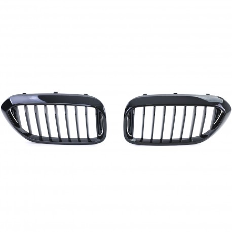 GRILLES CALANDRES SPORT NOIRES BRILLANTES PACK M-PFM BMW SERIE 5 G30 G31 F90 (05087)