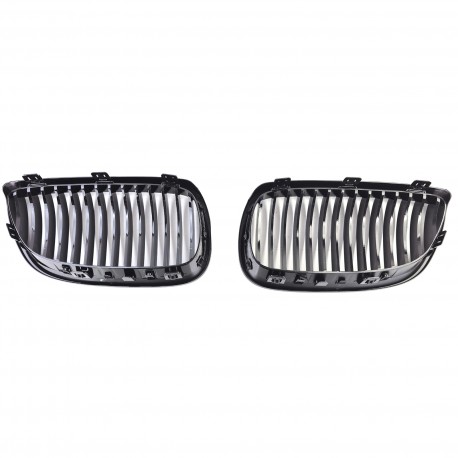 CALANDRES NOIR BRILLANT SPORT M-PFM BMW SERIE 3 E92 & E93 PH1 05-10 (05077)